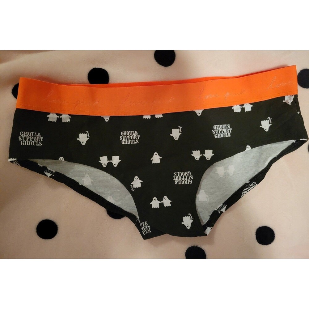 VS PINK PANTIES HALLOWEEN GHOSTS L